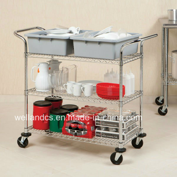 NSF Metal Utility Cart / Service Trolley for Hospital (CJ904590A3CW) Image1