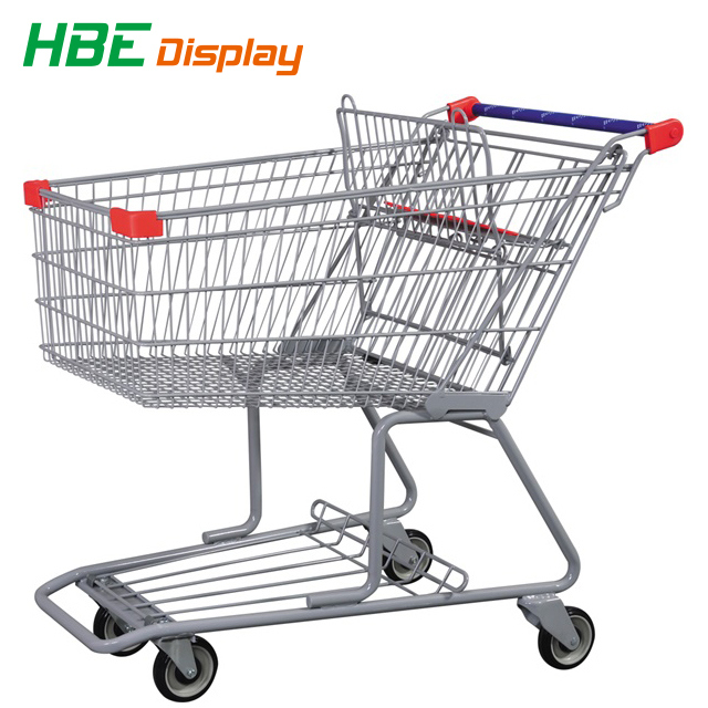 180L Shopping Cart Trolley with Baby Seat Image1