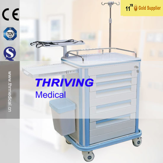 Hospital Multi-Function ABS Trolley Cart Image1