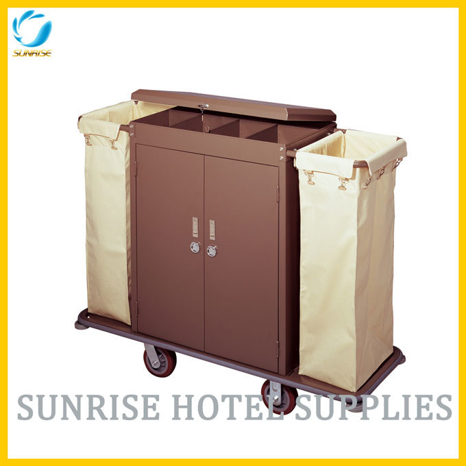 Hot Selling Hotel Room Housekeeping Cart Service Trolley Image1
