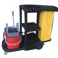 Plasticjanitor Cart Cleaning Maid Trolley
