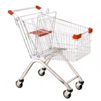 High Capacity Galvanized Steel Supermarket Cart Trolley (HY-80A)