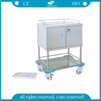 AG-Ss057 with Four Wheels Operation Room Crash Cart Medical Trolley