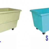Big Glass Reinforced Plastics Laundry Cart Trolley (KL-018)