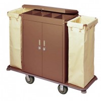 Metal Service Cart Housekeeping Trolley for Hotel