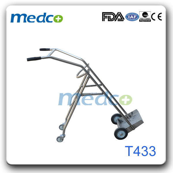 Hot! ! China Movable Hospital Oxygen Cylinder Hand Cart Trolley Image1