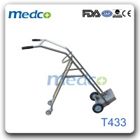 Hot! ! China Movable Hospital Oxygen Cylinder Hand Cart Trolley