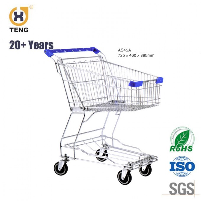 45L-240L Hot Sale Supermarket Metal Shopping Cart Trolley Image1