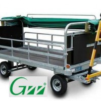 Airport Enclosed Baggage Cart Trolley with Canopy