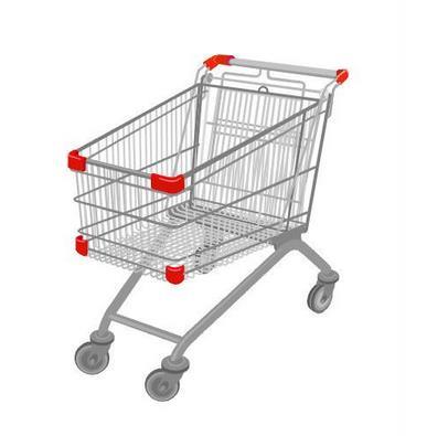 Wholesale American Style Supermarket Shopping Trolley Shopping Cart Image1