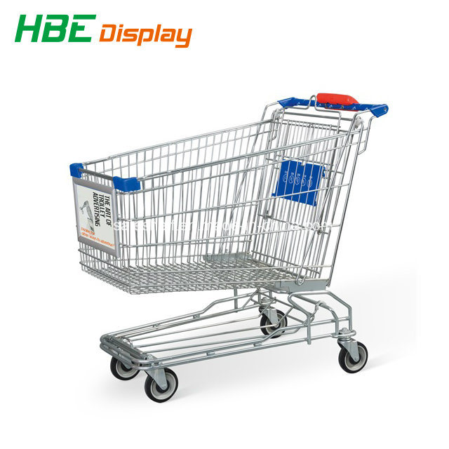 Ce Standard Supermarket Shopping Cart Trolley with Bottom Tray Image1