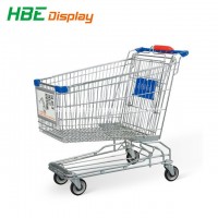 Ce Standard Supermarket Shopping Cart Trolley with Bottom Tray