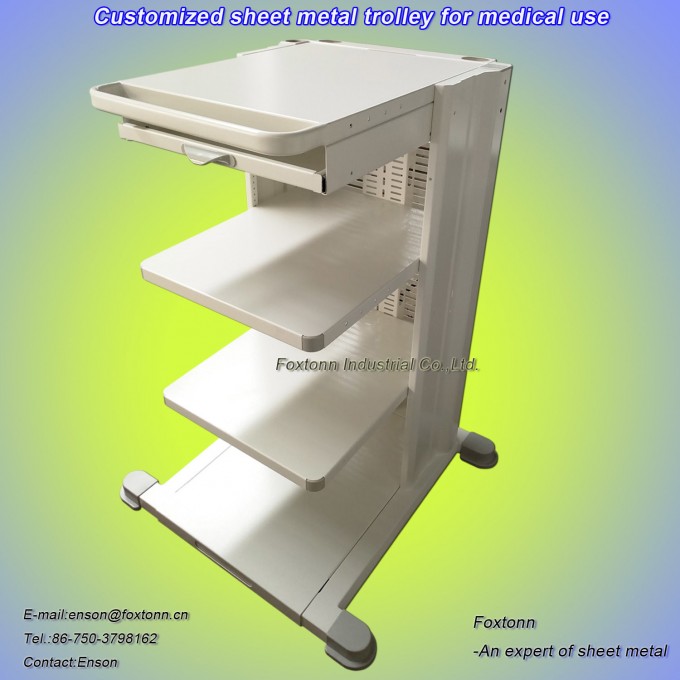 Sheet Metal Fabrication Stamping Parts Hospital Equipment Medical Trolley Image1