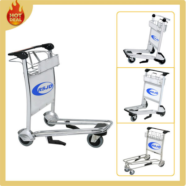 Stainless Steel 3 Wheels Manufacturer Airport Cart Trolley Image1
