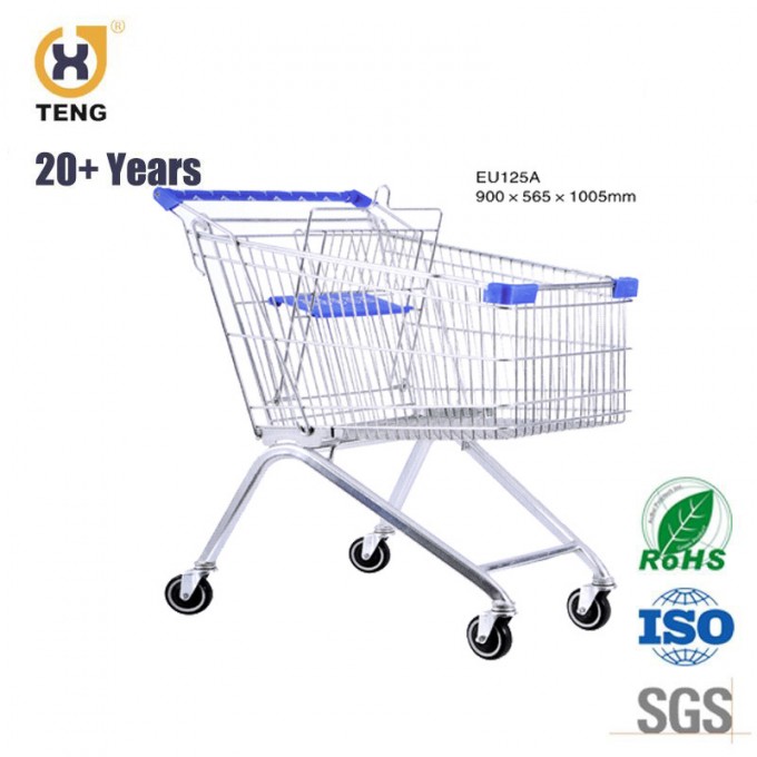European Shopping Cart Spain Shopping Trolley for Supermarket Image1