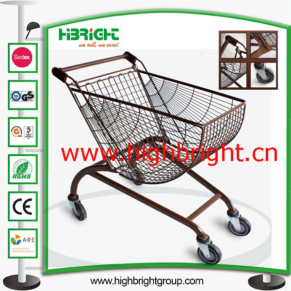Plastic Sprayed Special Design Hand Shopping Cart Trolley Image1