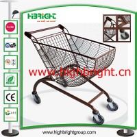 Plastic Sprayed Special Design Hand Shopping Cart Trolley