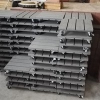 Square Pot Trolley 300 mm OEM WPC Flower Trolley