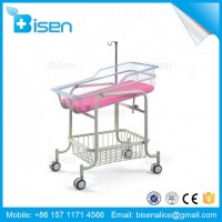 BS-Xf605 Top Selling Luxury Hospital Baby Trolley New Born Baby Trolley with Height Adjustable and W