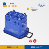 Supermarket Easy Shopping Trolley Hand Baskets with Wheels and Grocery Carts
