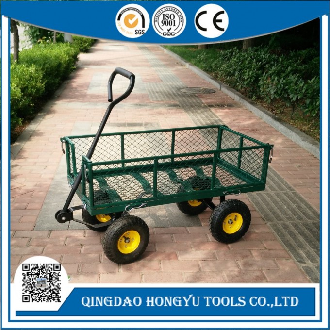 300kgs Capacity Steel Mesh Garden Tool Cart Utility Toolcart Image1