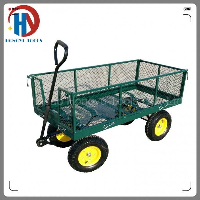 700kgs Capacity Steel Mesh Garden Cart/Utility Tool Cart Image1