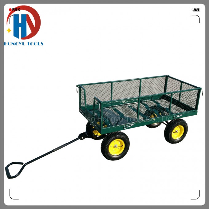 700kgs Capacity Tool Cartsteel Mesh Garden Cart Image1
