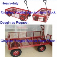 Steel Mesh Garden Wagon Cart