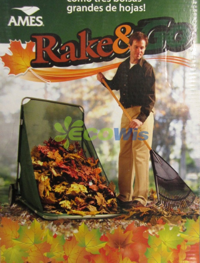 Folding Lawn Garden Leaf Gathering Cart Image1