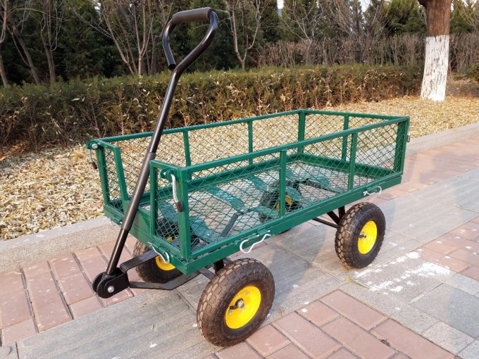 Mesh Heavy Duty Durable Foldable Garden Cart Image1