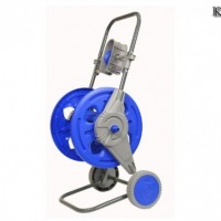 Garden Hose Reel Trolley with Hose Track Guide Big Capacity 60m 1/2in Hose