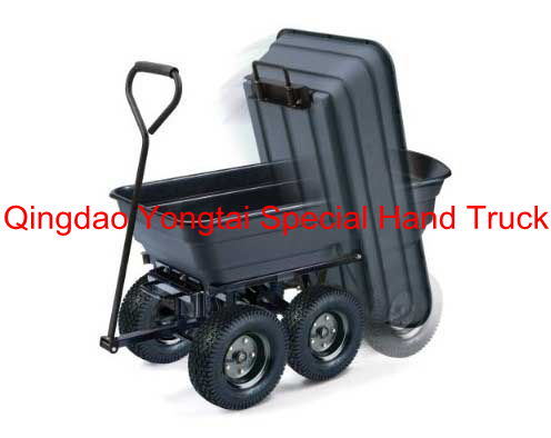 Black Poly Garden Dump Cart Image1