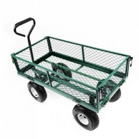 Mesh Foldable Heavy Duty Metal Garden Cart