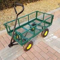Mesh 4 Wheel Meital Garden Cart for Europe