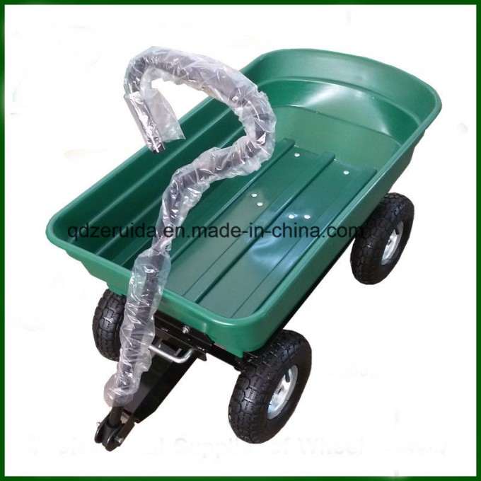 Sunnydaze Heavy Duty Garden Dump Cart Image1