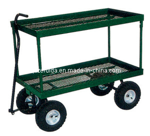Flowerpot Turnover 2 Shelf Garden Cart (TC4204) Image1