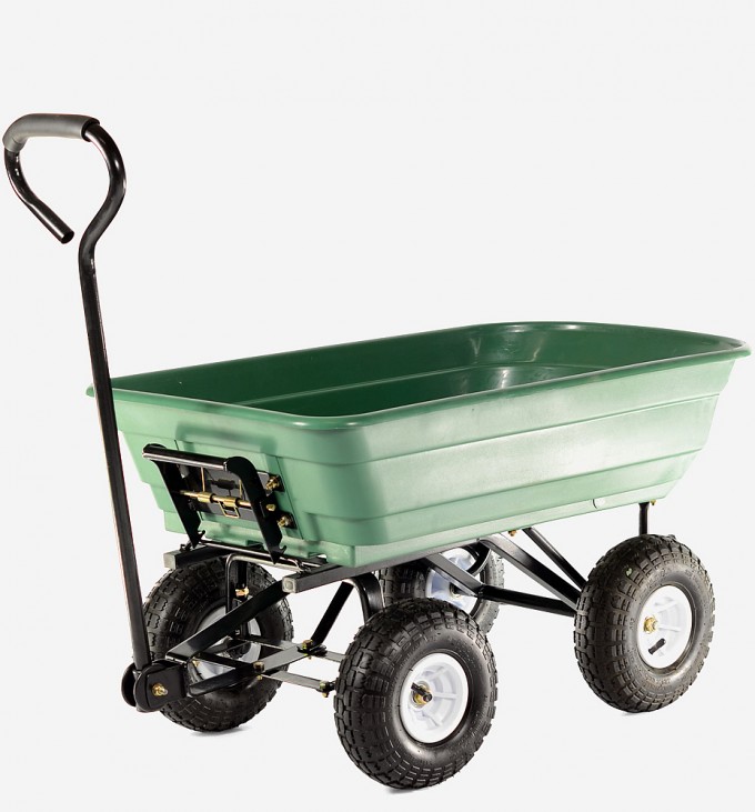 Heavy Duty Durable Tipping Garden Cart Image1
