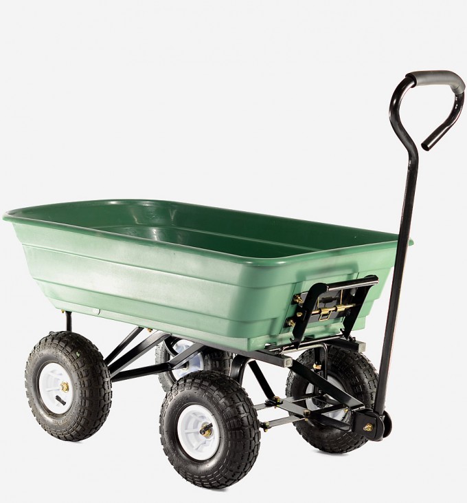 Heavy Duty Folding Tipping Garden Cart Image1