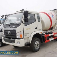 Foton 5 Cbm Sunny Pump Concrete Mixer Roller Truck