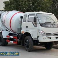 Foton 3 Cbm Construction Machinery Drum Concrete Mixer Truck