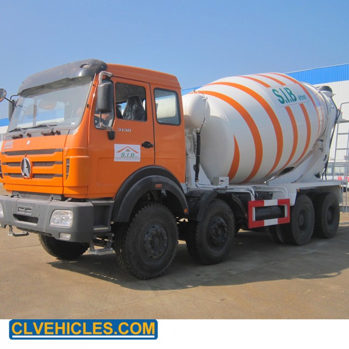 Beiben 18cbm 375HP Mixer Truck Cement Tank Truck Concrete Mixer Truck Image1