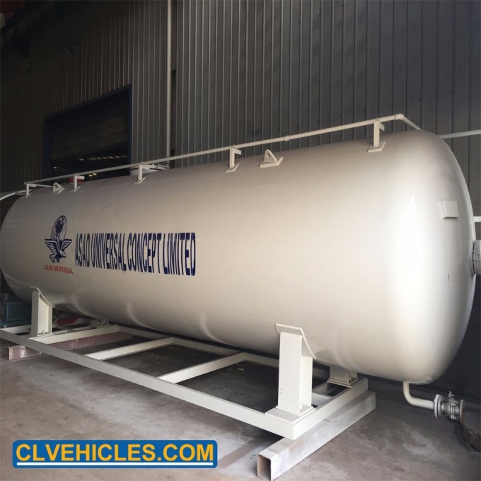 40m3 Mobile LPG Skid Station 20tons LPG Gas Tank Filling Station Image1