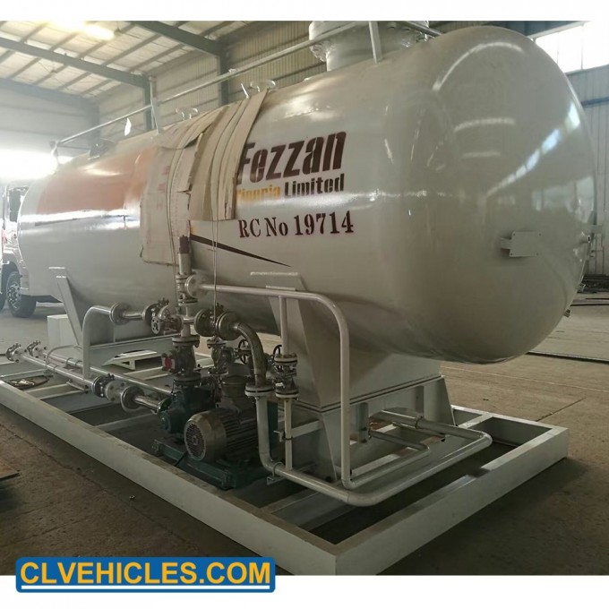5cbm LPG Skid Station Propane Gas Filling Station Pressure Vessel Image1