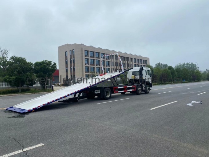 10t Heavy Flatbed Rollback Wrecker Tow Truck Image1