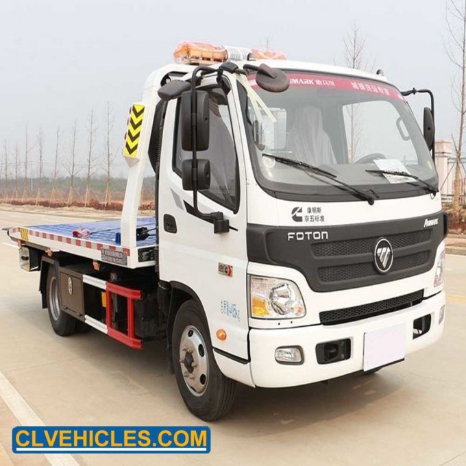 Foton 4X2 4m Platform 3ton Wrecker Tow Truck Image1
