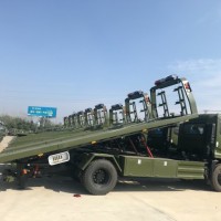 6000kg Flatbed Wrecker for Military Use Rollback Tow Truck for Sale
