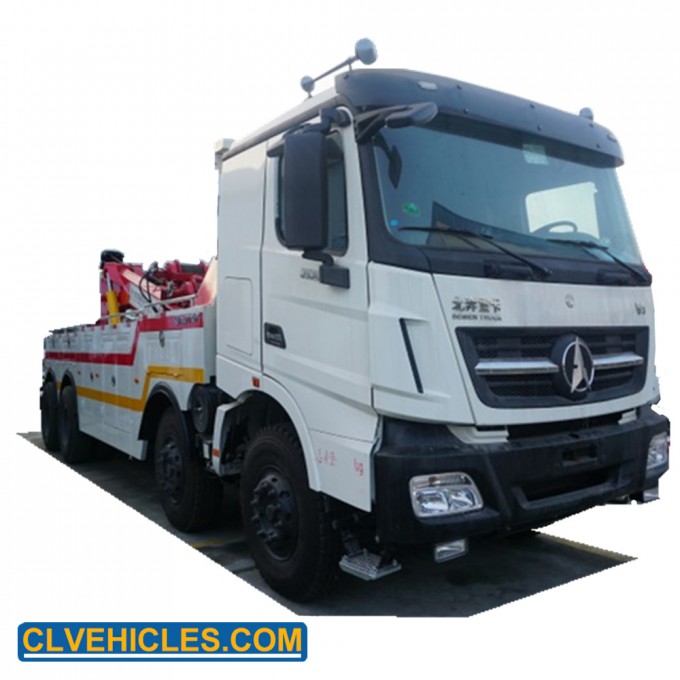North Benz 8X4 30tons Rotate Crane Road Wrecker Truck Wrecker Towing Truck for Factory Directly Sale Image1