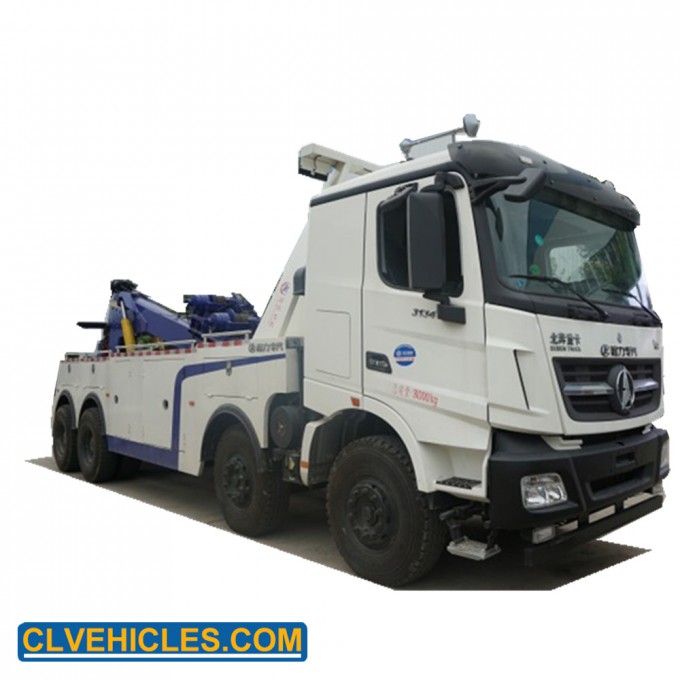 North Benz 8X4 50tons Emergency Heavy Road Recovery Truck for Sale Image1