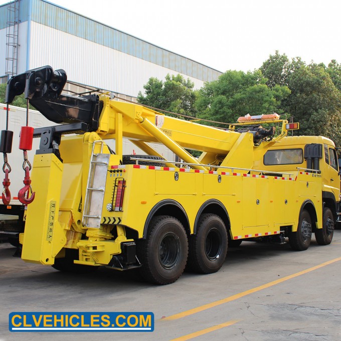 HOWO 12wheels Heavy Duty Rotator Tow Truck Mounted Rotary Crane Image1