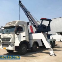 HOWO 8X4 Heavy Duty Rotator Tow Truck 50tons Rotator Tow Truck for Sale